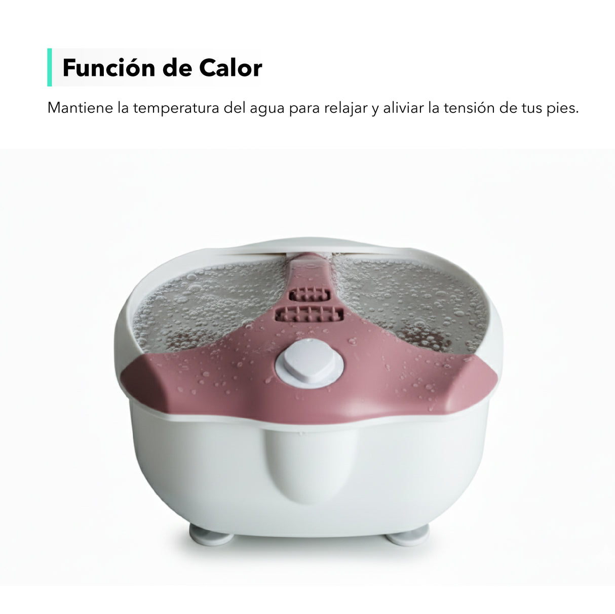 Tina de hidromasaje para pies Premium Therapy Rosa Life&care