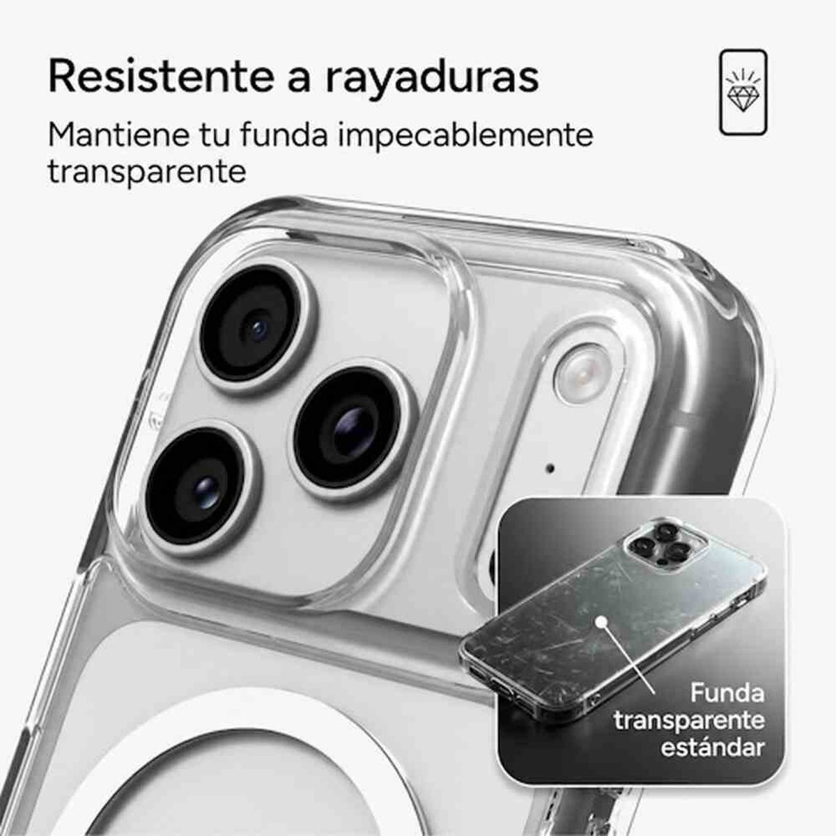 Funda Snap Zagg Crystal Palace Lite Para iPhone 18 Pro Max Transparente