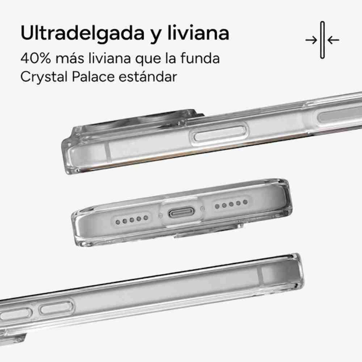 Funda Snap Zagg Crystal Palace Lite Para iPhone 18 Pro Max Transparente