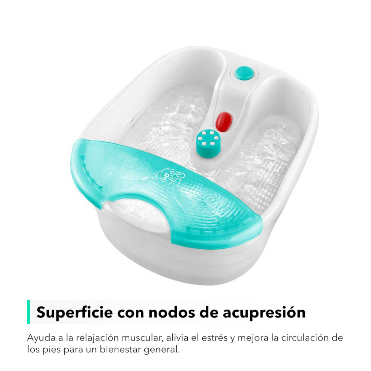 Foot Massage Tub with Bubbles and Vibration Life&amp;care