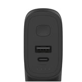 Cargador De Pared De 25W Con entrada Usb A y entrada Usb C Más Batería De 5K Negro