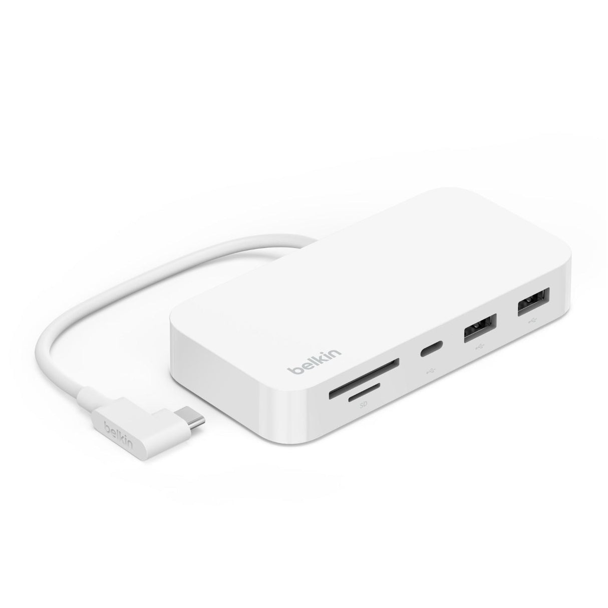 Adaptador Multimedia De 6 Puertos Con 2 Puertos Usb A, 1 puerto Usb C, SD 3.0, Micro SD, Gigabit Eth