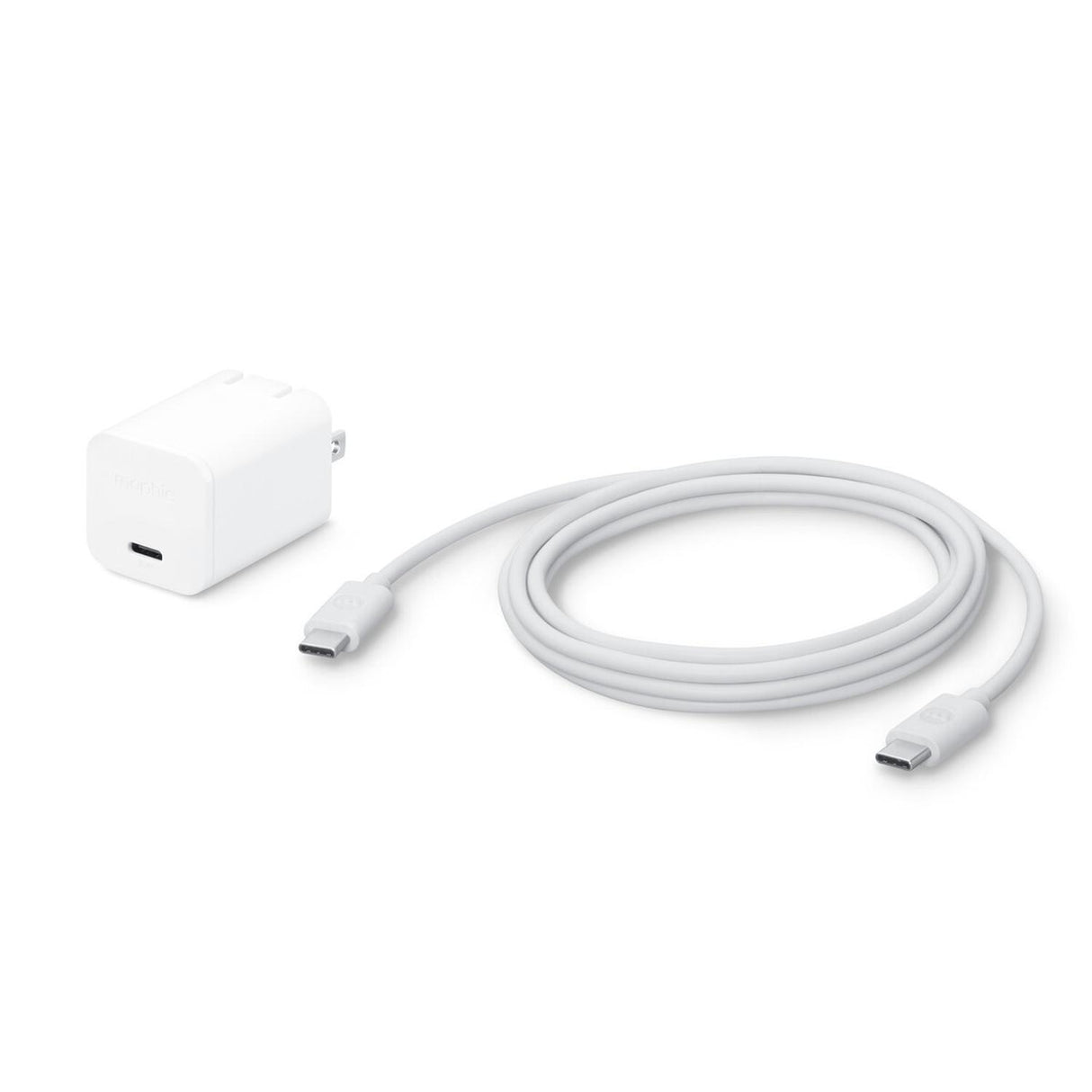 Cargador de Pared de 30w Con Entrada USB C más Cable USB Tipo C a C Blanco Mophie