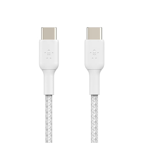 Cable Trenzado Usb-C A Usb-C Blanco 1M