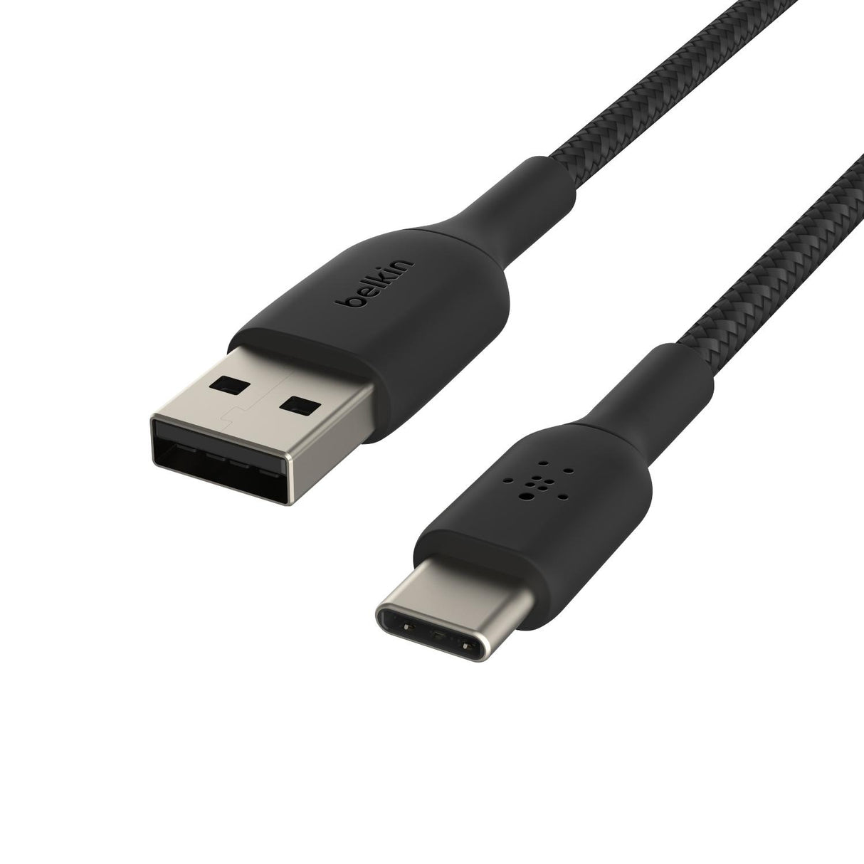 Cable Trenzado Usb-C A Usb-A Negro 2M