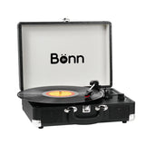 Bonn Bluetooth Record Player Suitcase -Black