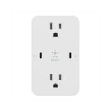 Multiple Wall Charger With AC Inputs and 2 USB C 68W White