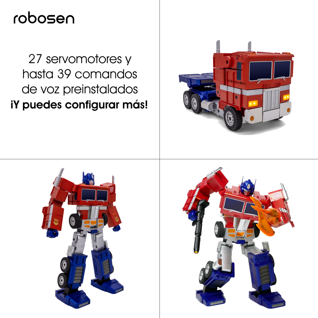 Robot a control remoto Optimus Prime Transformers Robosen