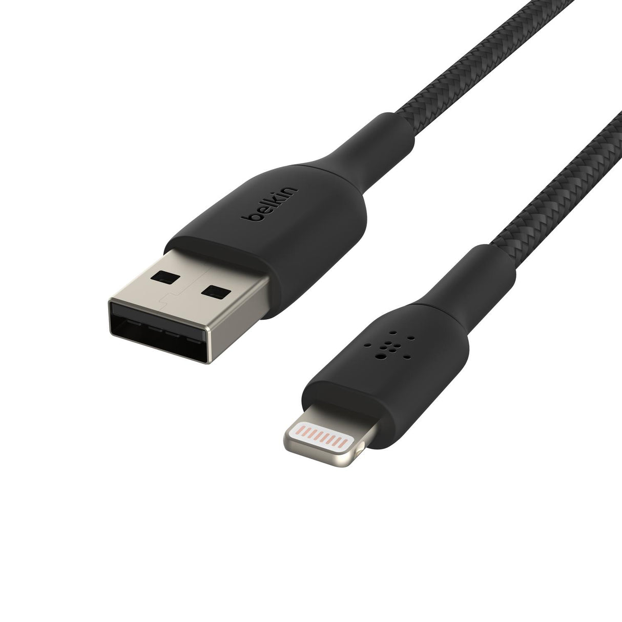 Cable Trenzado Lightning Negro Metálico Para iPhone - Belkin