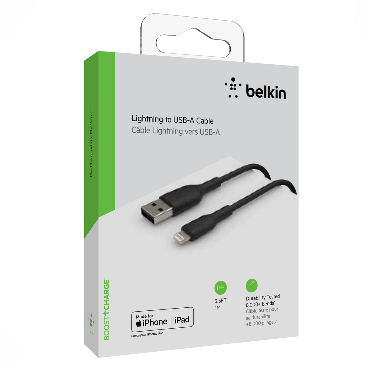 Cable Lightning Para iPhone & iPad Color Negro - Belkin