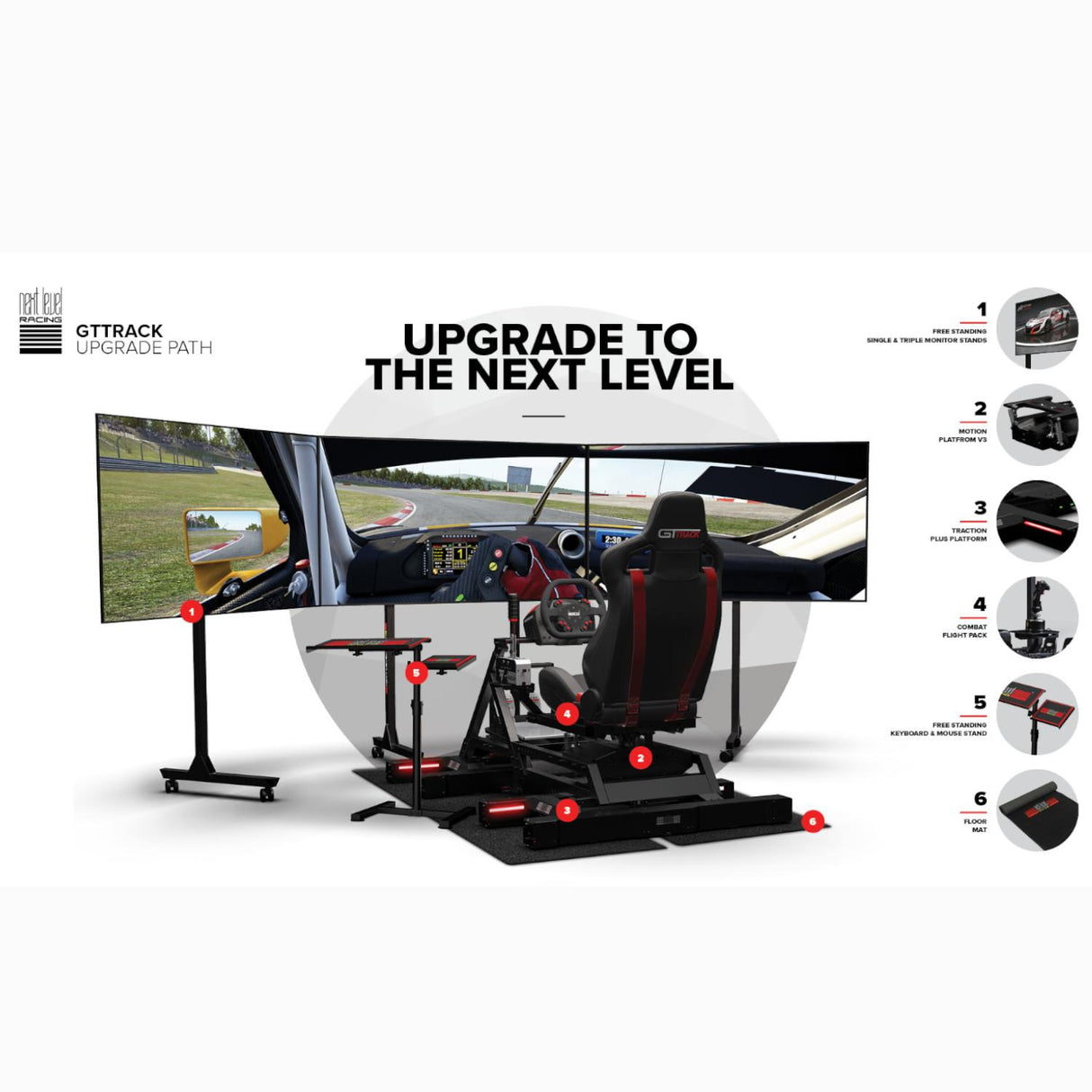 Next Level GTtrack Racing Simulator Support