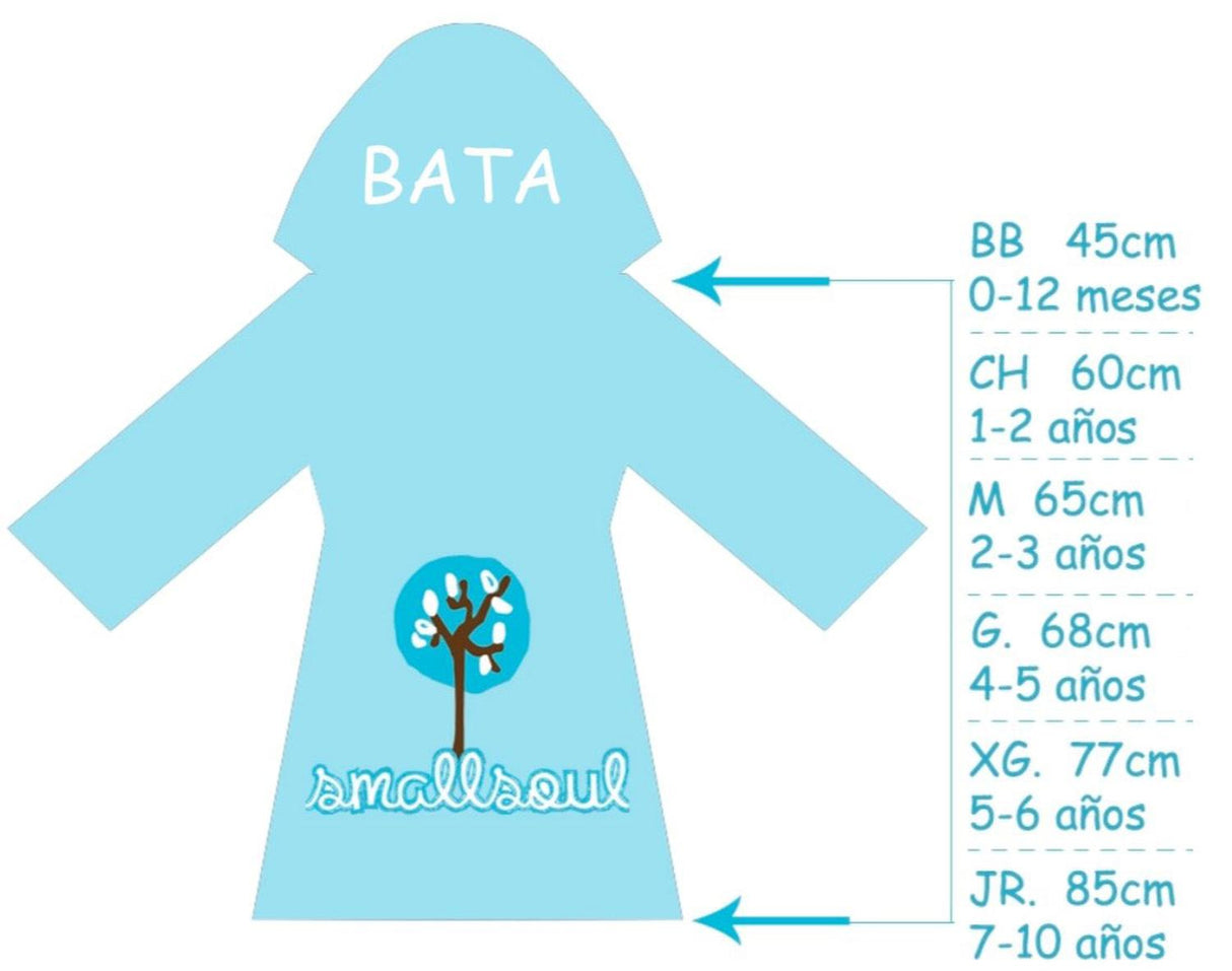 Bata de baño con forma de llama para bebé