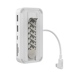 Adaptador Multimedia De 6 Puertos Con 2 Puertos Usb A, 1 puerto Usb C, SD 3.0, Micro SD, Gigabit Eth