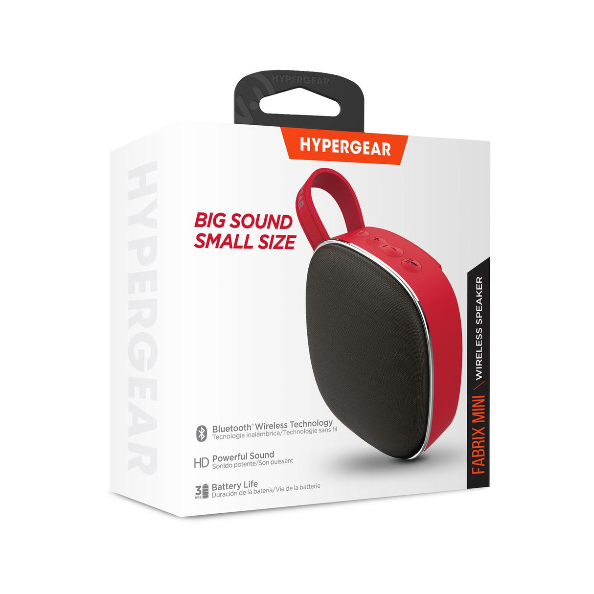 Bocina Bluetooth Recargable Rojo Hypergear