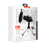 Hypergear Black Tripod Wired Microphone