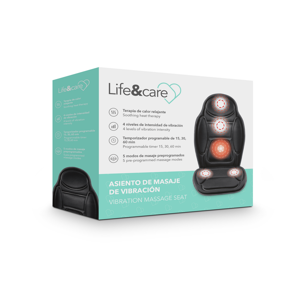 Black Vibration Life&amp;Care Massager Seat