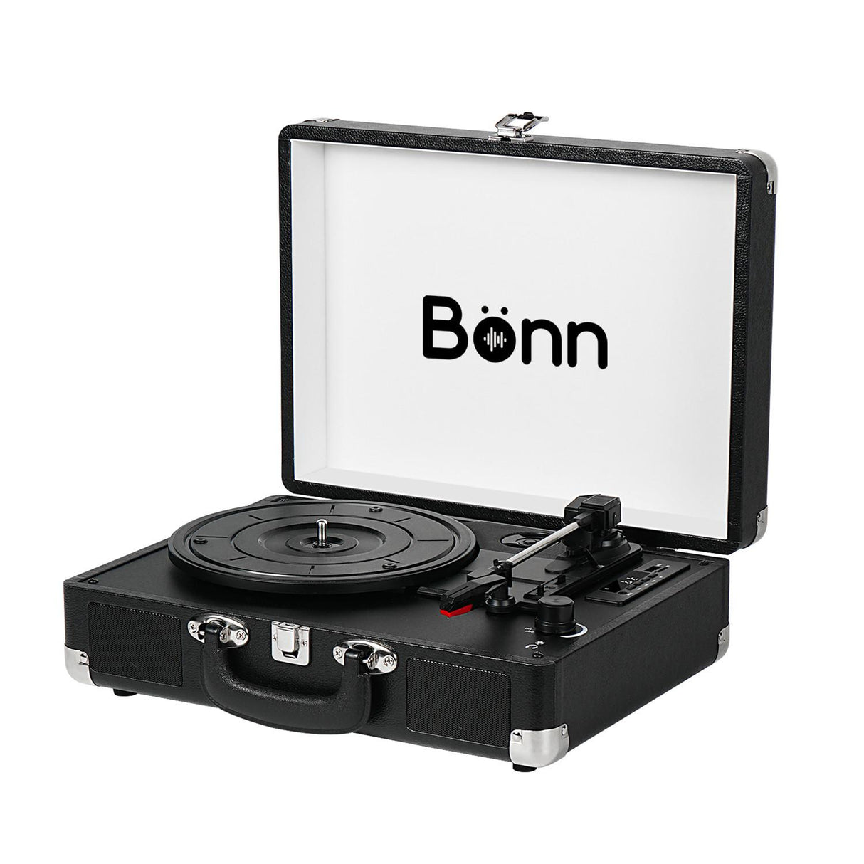 Bonn Bluetooth Record Player Suitcase -Black