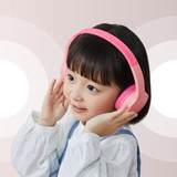 Auriculares inalámbricos supra aurales para niños BL- Rosa