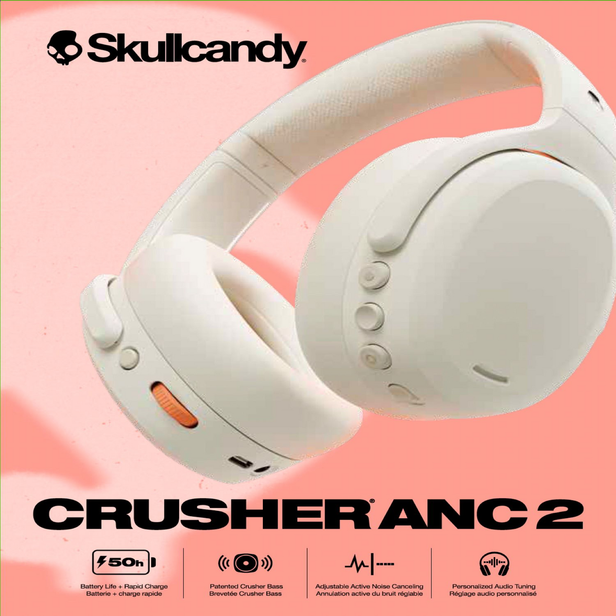 Audífonos Skullcandy Crusher ANC 2 Inalámbricos