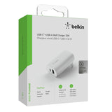 Cargador de pared Belkin USB-C PD + USB A de 30W