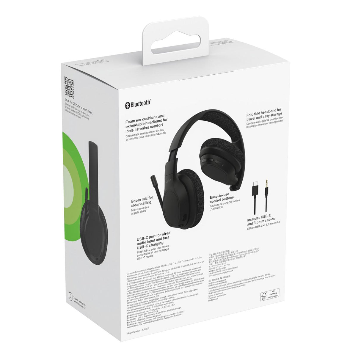 Belkin Sound Form Black Headphones