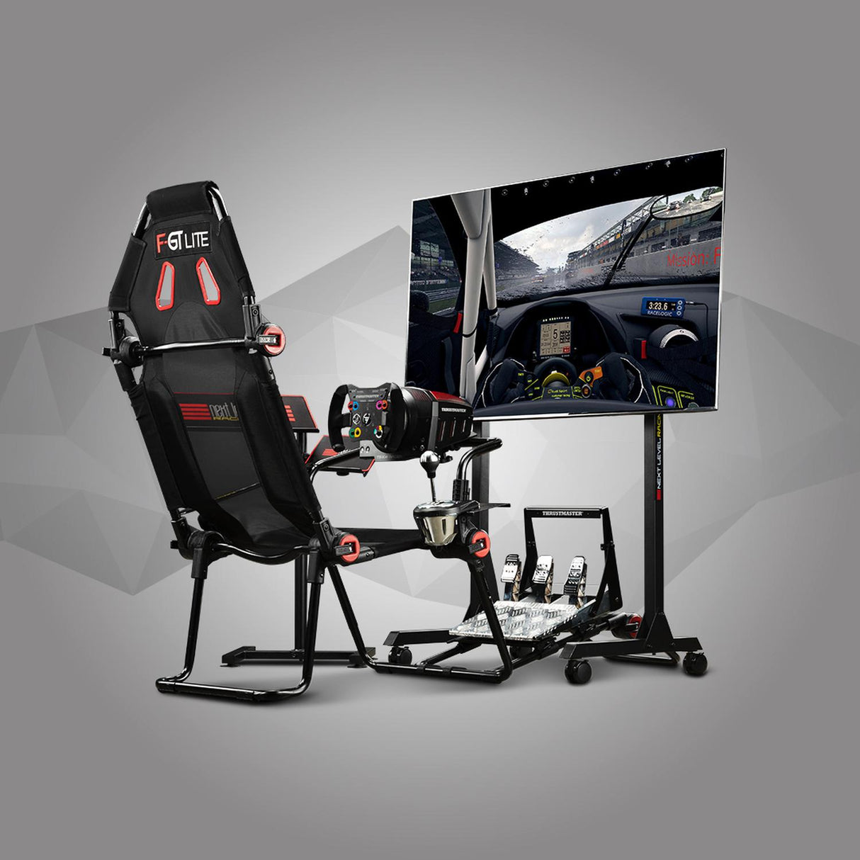 Asiento simulador plegable gaming Racing F-GT Lite