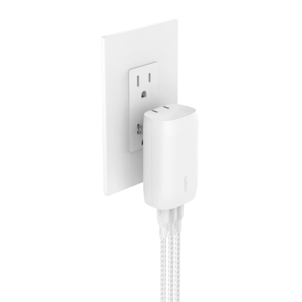 Cargador Belkin de Pared 3 Puertos USB-C Blanco