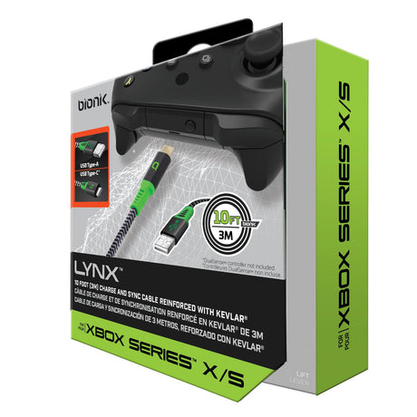 Cable Lynx Bionik para XBOX Series X|S - Negro