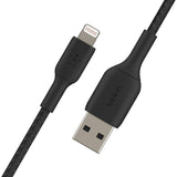 Cable Trenzado Lightning Negro Metálico Para iPhone - Belkin