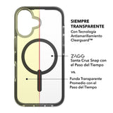 Funda Zagg Santa Cruz Snap Negro con Magsafe para iPhone 16