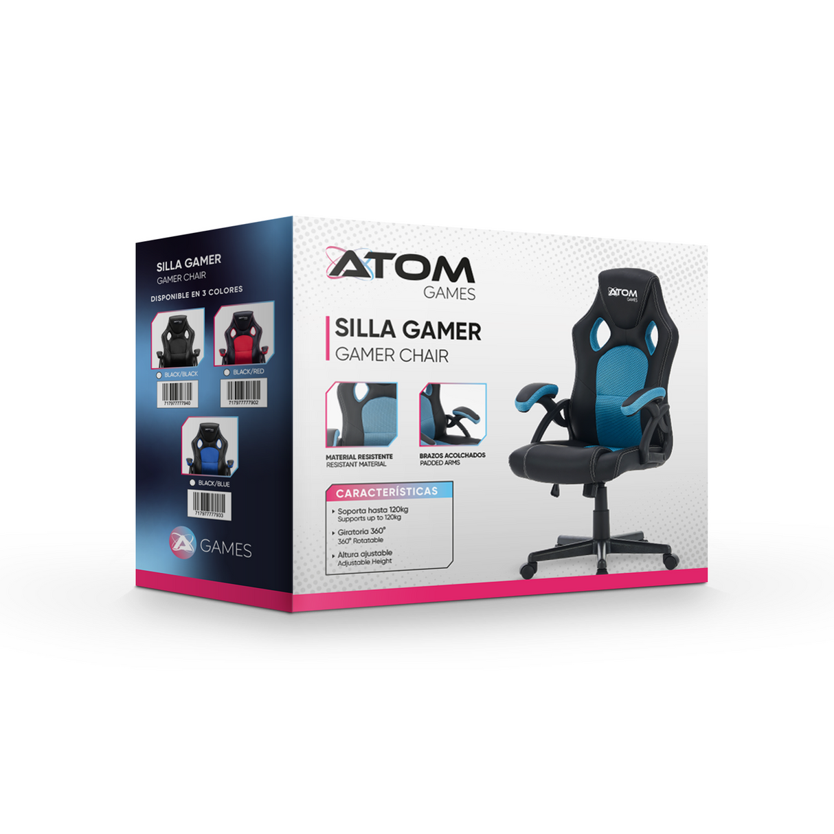 Silla Pc Gaming Rojo Atomgames