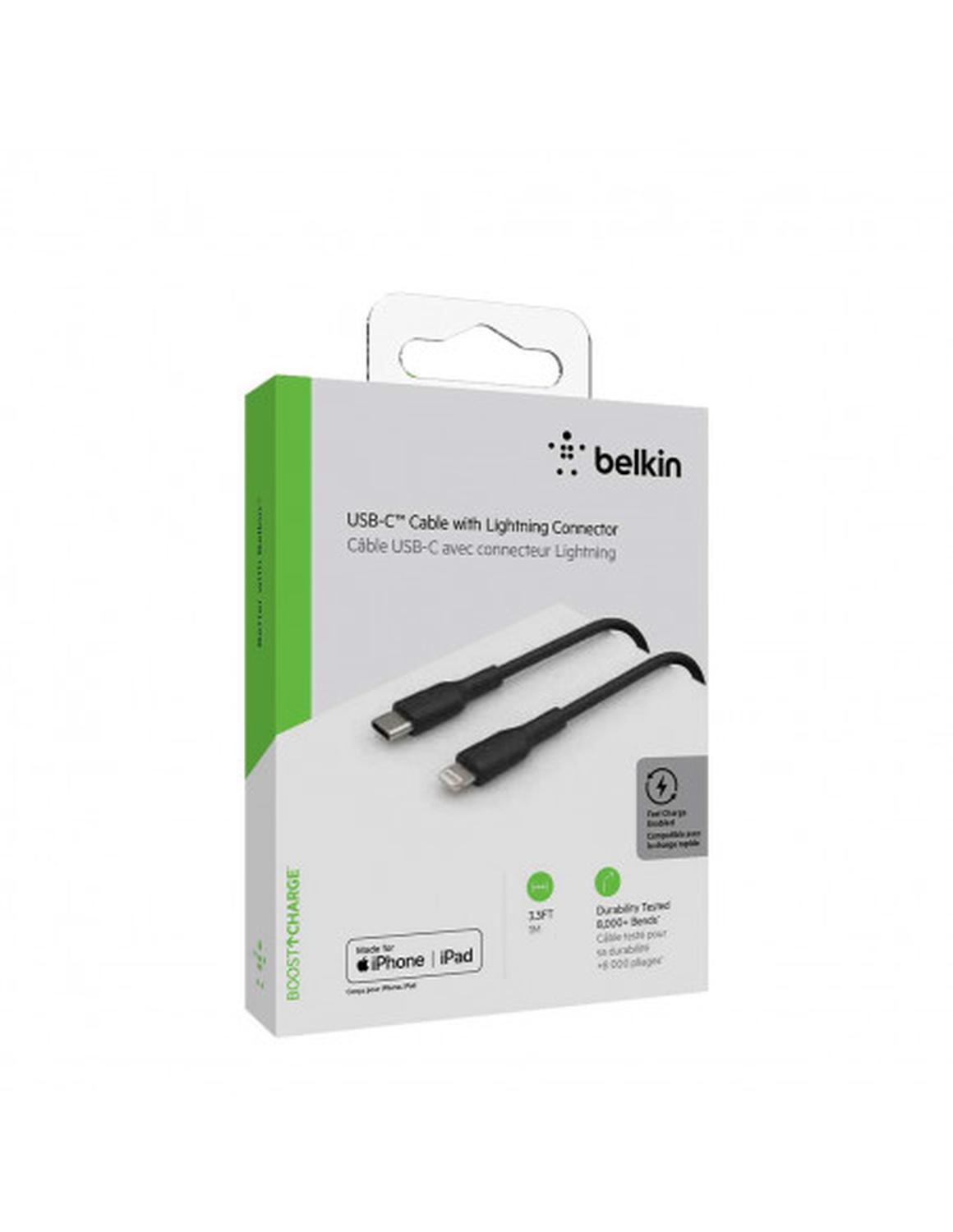 Cable de USB-C a Lightning Boost Charge 1m Negro - Belkin