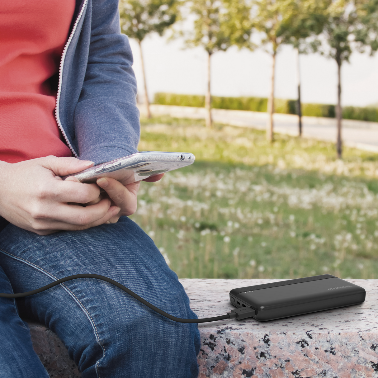 10000mAh 20W USB-C PD Fast Charging Power Bank - Black