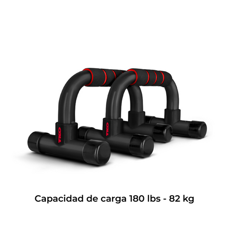 Barras de Flexiones De Ejercicio Negro Tko