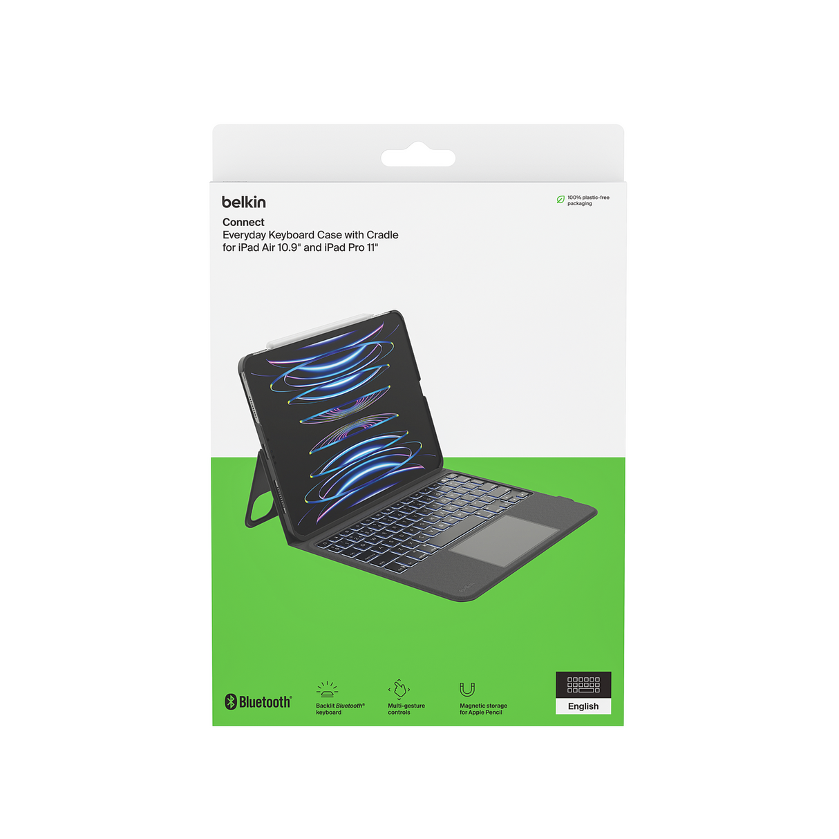 Funda con teclado con base para iPad Air de 10.9" y iPad Pro de 11"