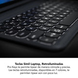 Teclado con Funda ZAGG Pro Keys Retroiluminado para iPad Air 10.9" (4a y 5a Gen) - Negro/Gris