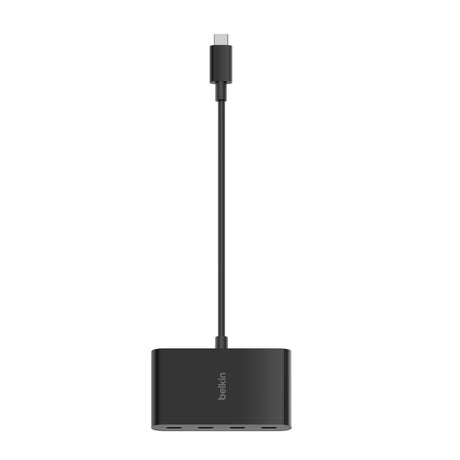 Adaptador de 4 Puertos Usb C Negro