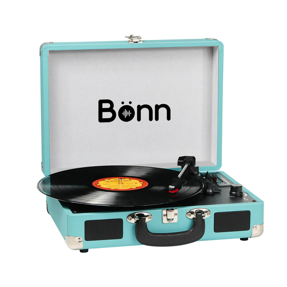 Bonn Bluetooth Record Player Suitcase - Blue