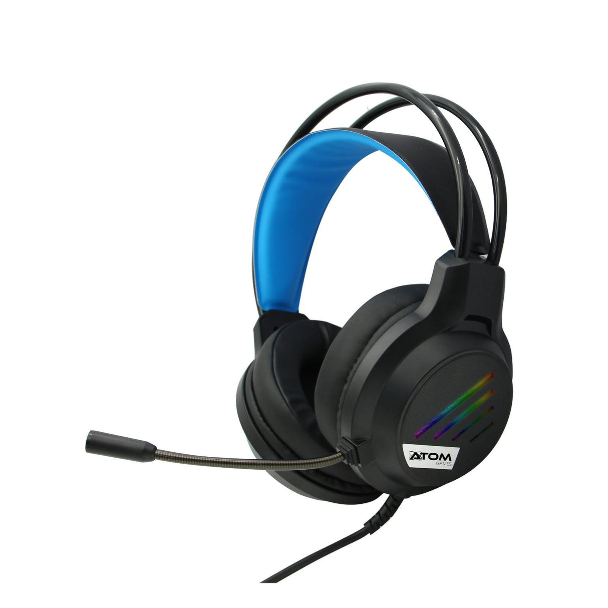 Wired headphones with microphone - Blue