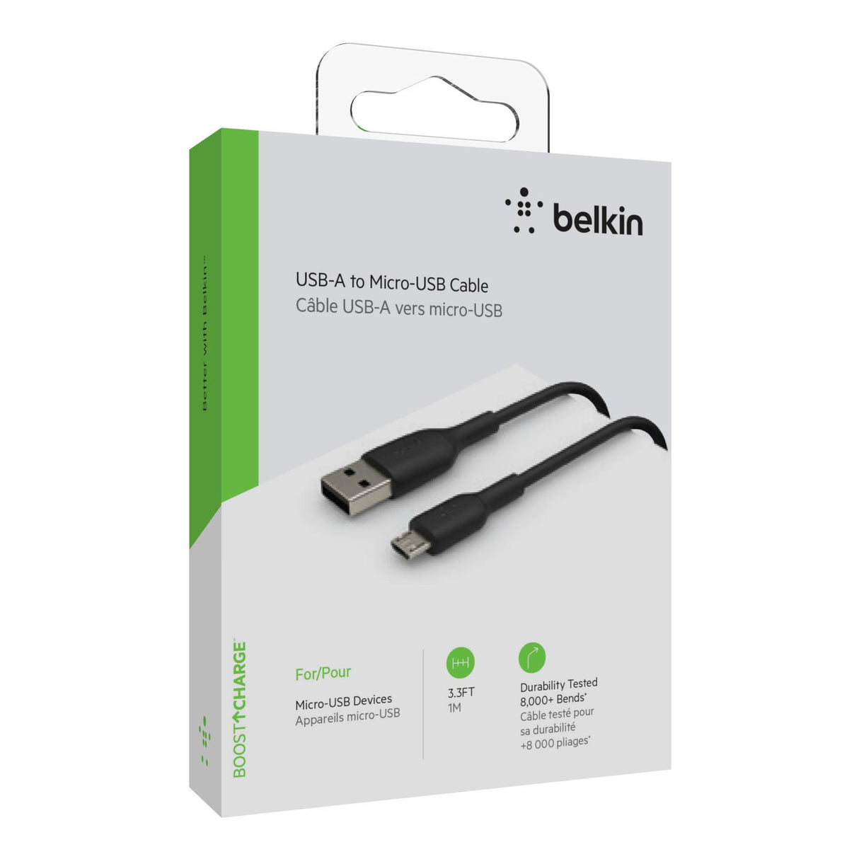 Cable Micro Usb A Usb Carga Y Sincroniza Negro - Belkin