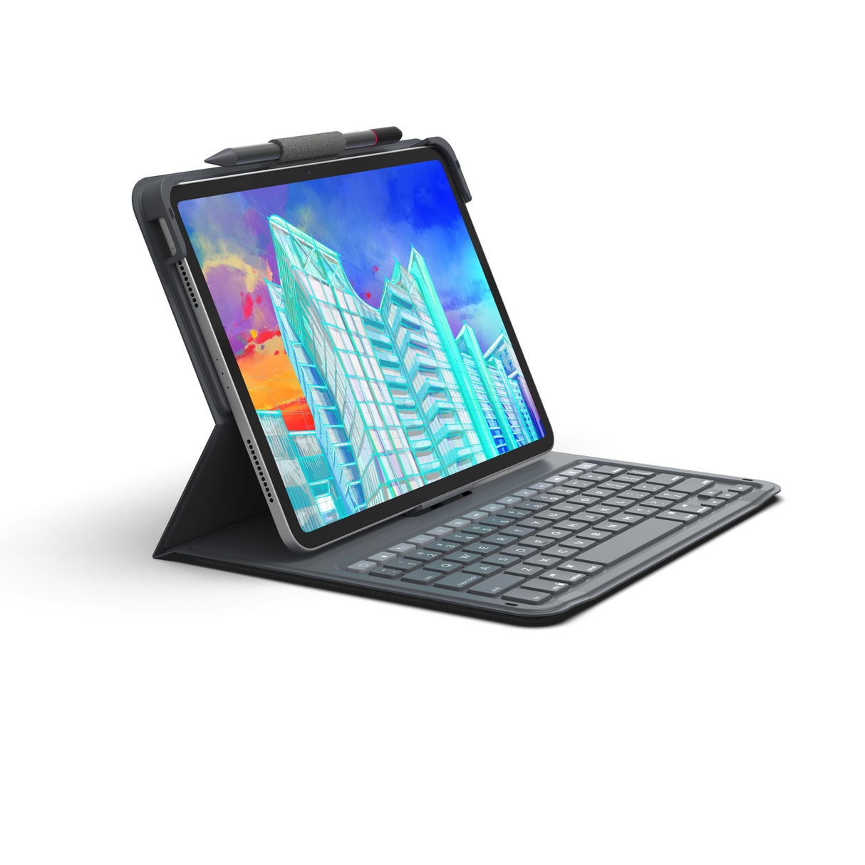 Teclado ZAGG KB MSGR Folio 2 para iPad 10.9 10th Gen - Negro