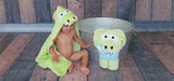 Crocodile-shaped children's towel, one-size-fits-all