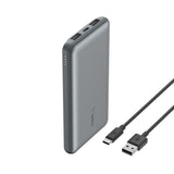 Power Bank 10k Usb-A and C Input 15w Belkin Gray