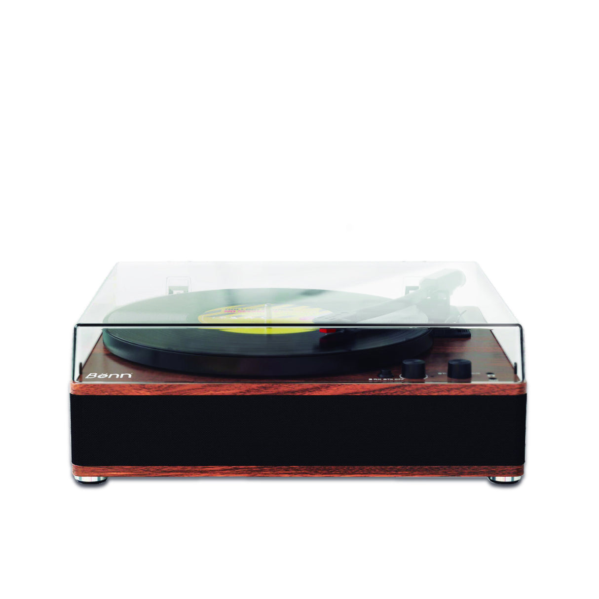 Tocadiscos Bluetooth y USB Retro Caoba Bonn