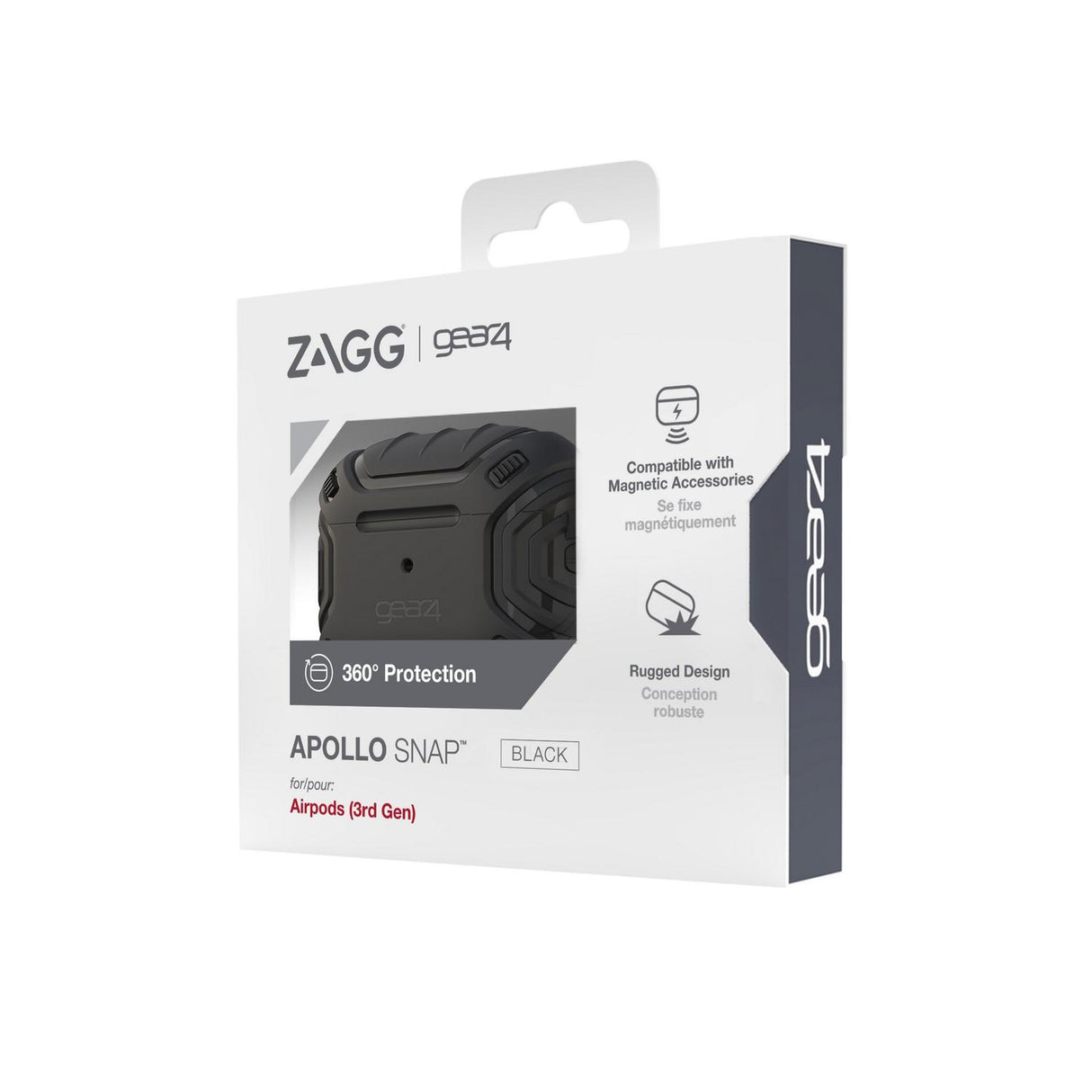 Funda Gear4 Apollo Snap para Airpods 3 - Negro