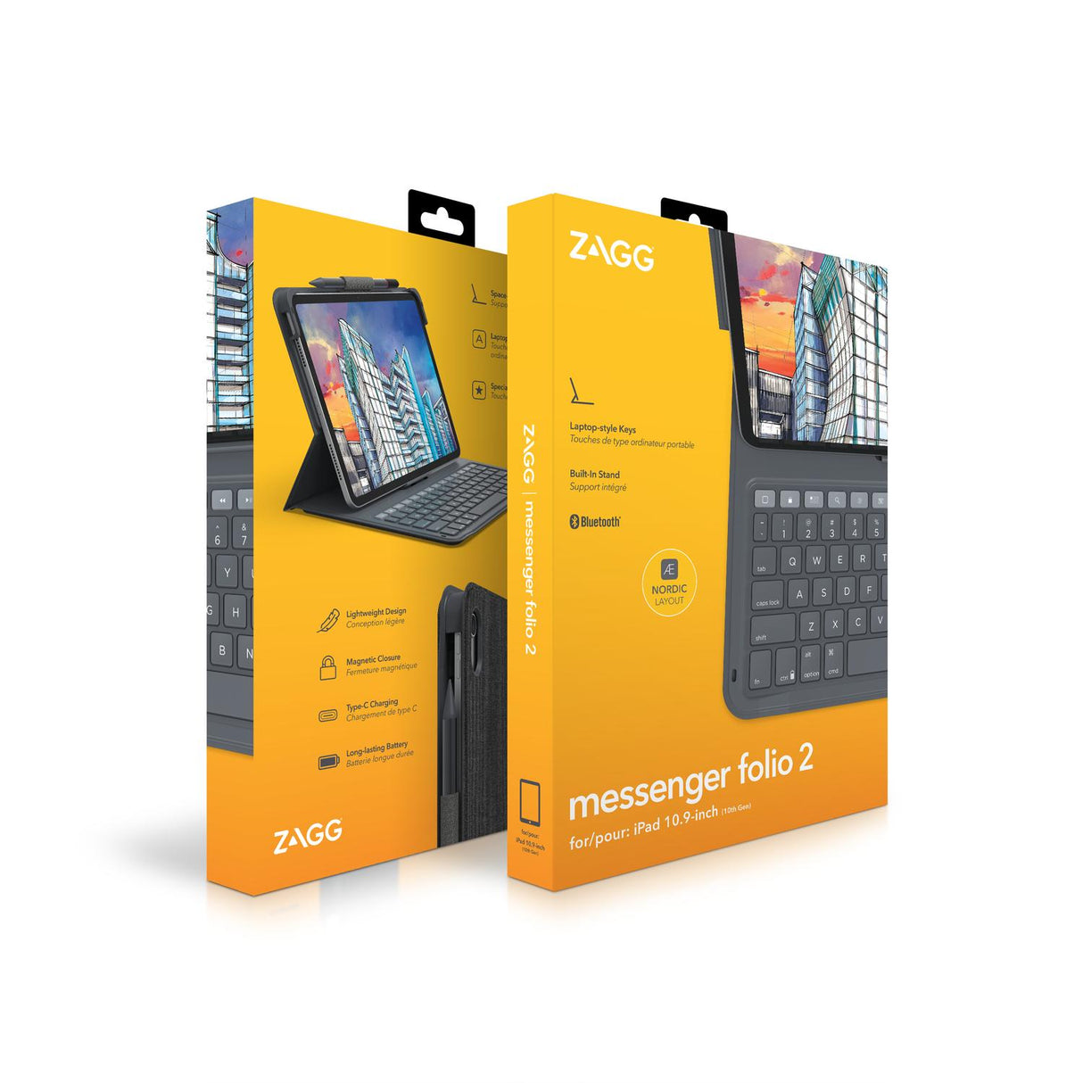 Keyboard for iPad 10.9 + Pro Stylus 2 ZAGG Pencil