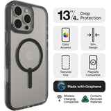 Funda Zagg Santa Cruz Snap Negro con Magsafe para iPhone 16 Pro