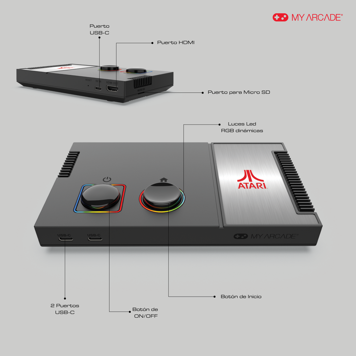 Consola para videojuegos Atari Retro My Arcade