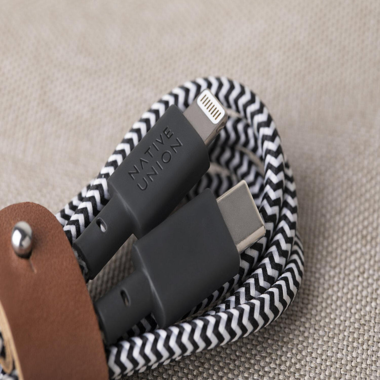 Cable Belt USB-C a Lightning 1.2 M - Zebra