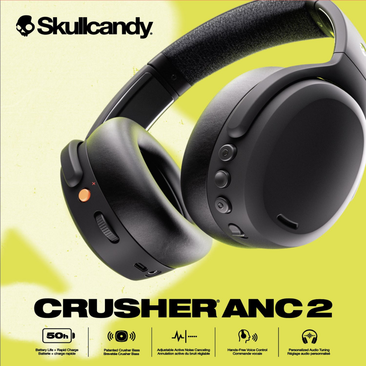 Audífonos Skullcandy Crusher ANC 2 XT Inalámbricos